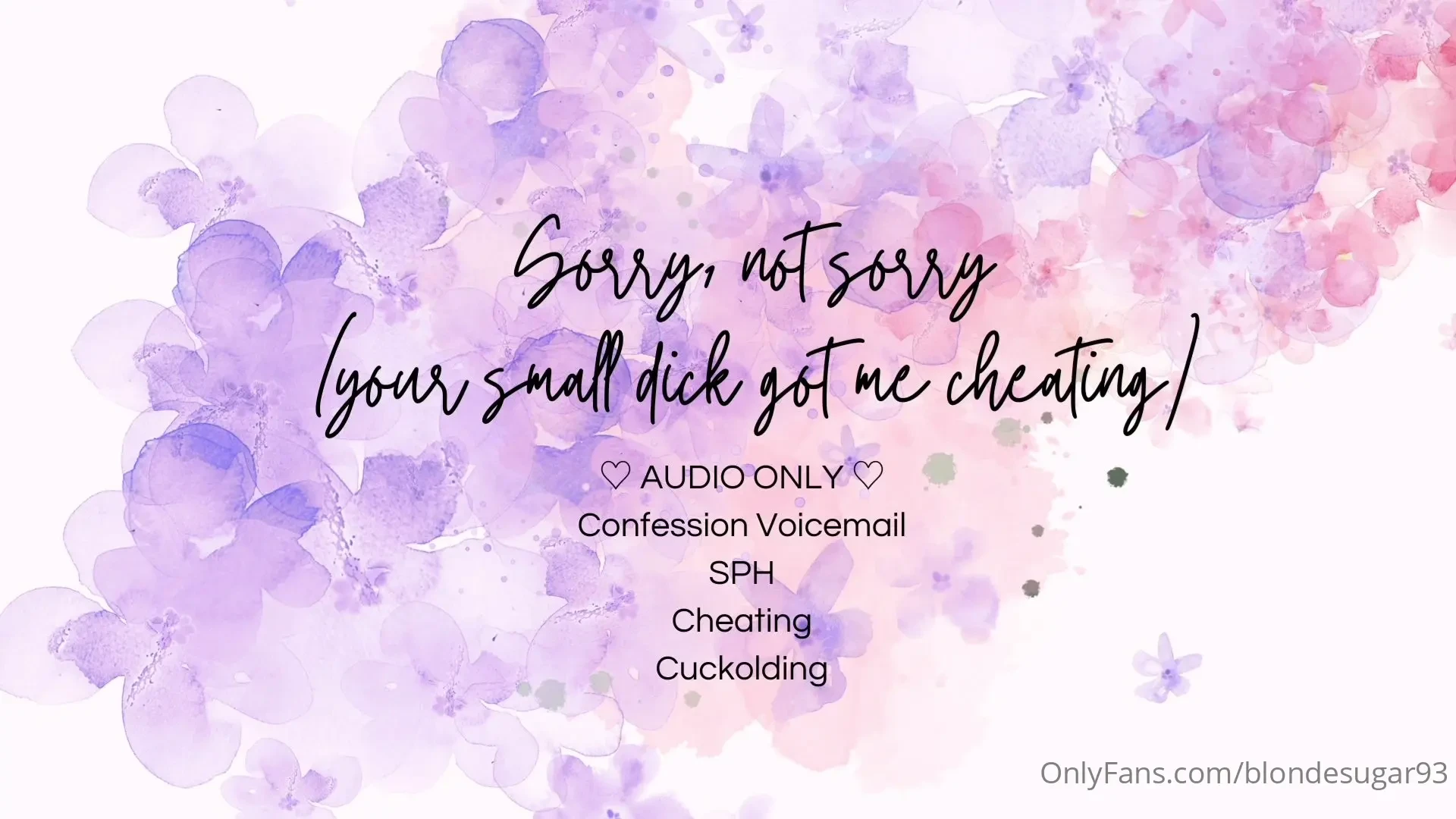 Your small dick got me cheating sph cheating cuckolding i tried to 