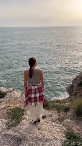 Todays walking on the rocks fyp piss pee peeing tits