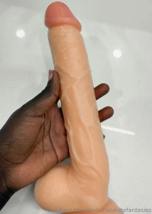 Surprised myself on how my tight little ass took this big dildo i am part 1