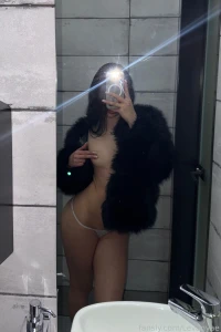 Feeling naughty in my soft fur coat couldn t resist teasing a little part 1