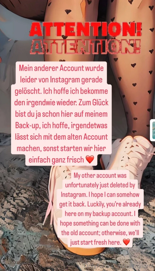 Hallo zusammen mein hauptaccount zeynylons wurde heute leider von 