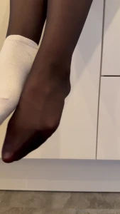 It s so hot under these socks i definitely need to take them of with