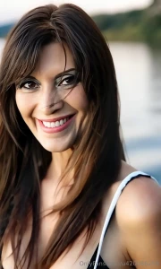 Il suo sorriso rifletteva la serenit del lago sotto il sole come se la