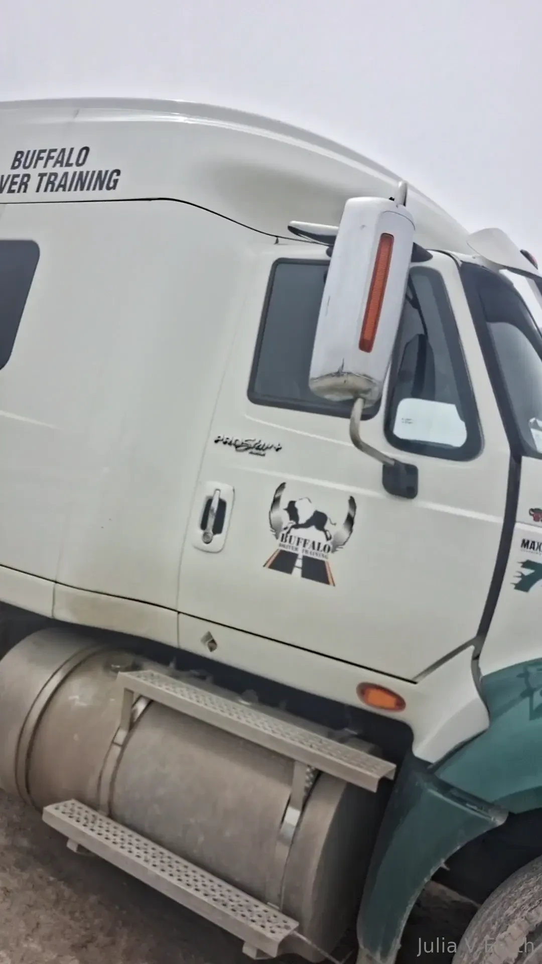 I was in the truck for the 1st time in my life 