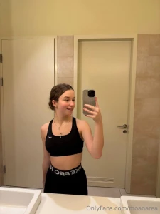 Sporty look dirty mind and i know you re watching one snap in the