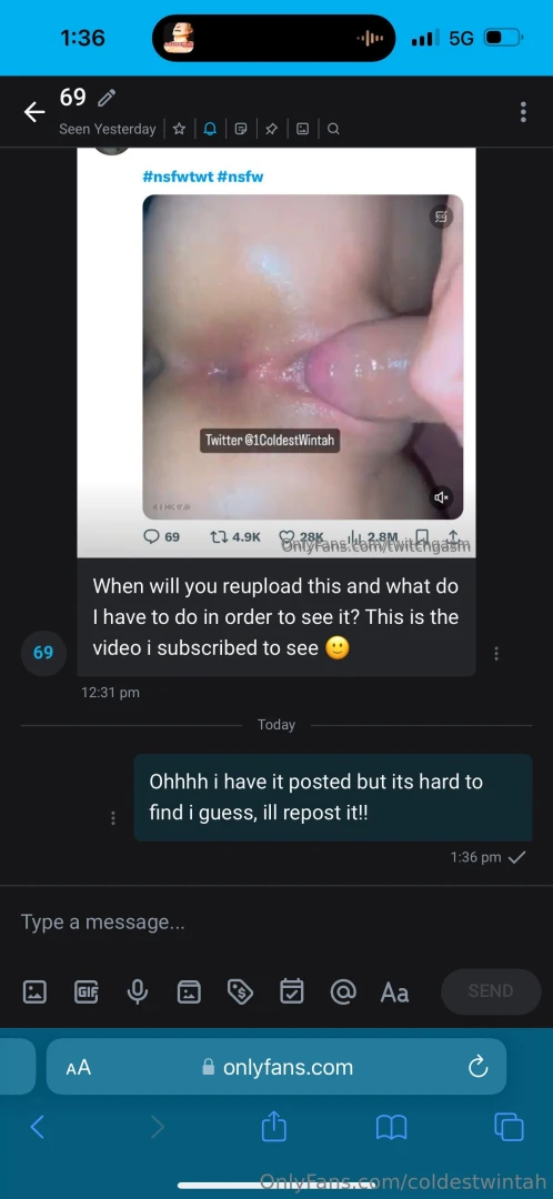 Sometimes this is what yall need to do for me to repost a video im 