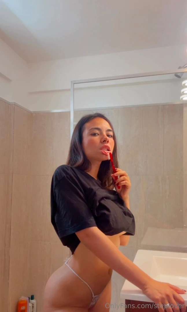 I can rest this toothbrush on my breasts they are that perky 