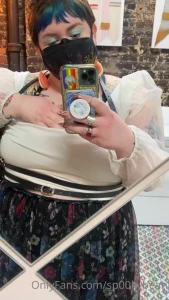 Sometimes work is slow and you gotta pull a titty out