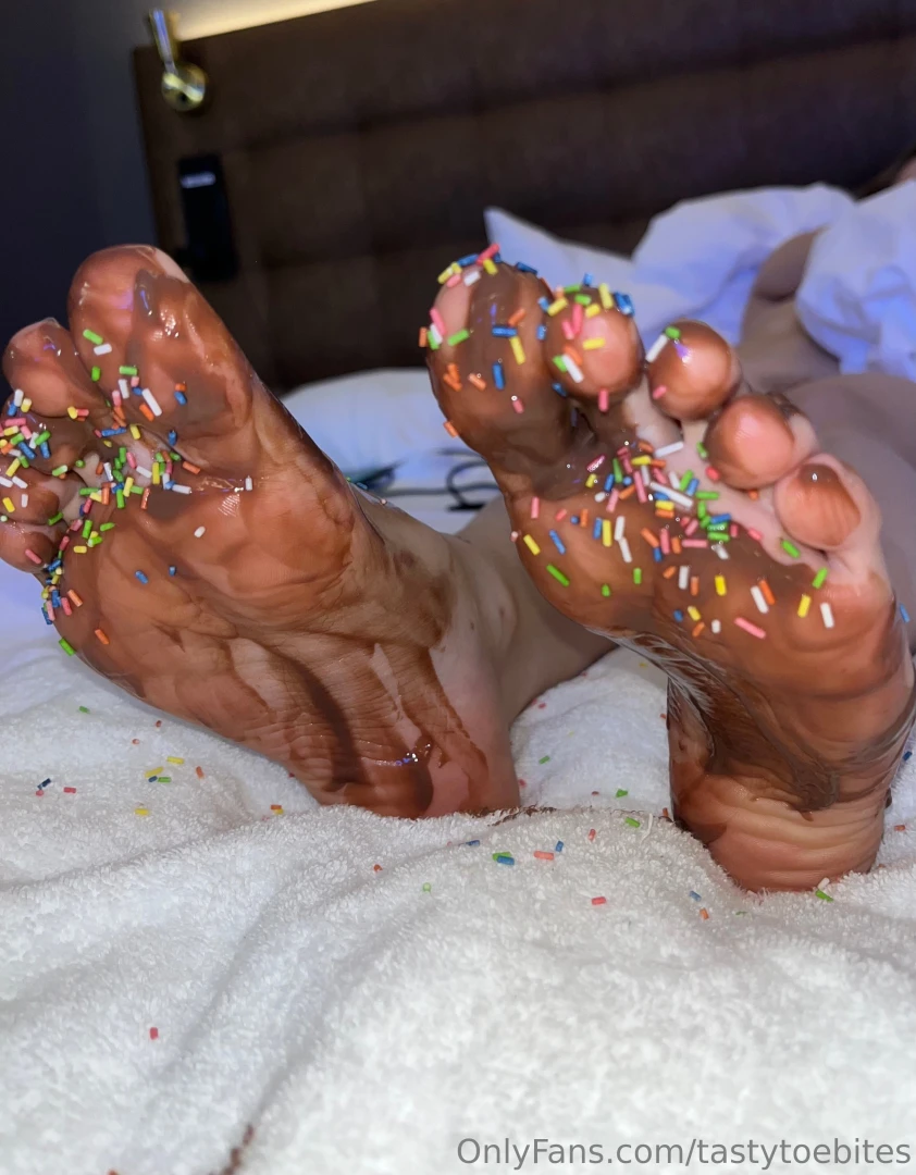 Chocolate treat watch a naughty pov photo series of how my feet was 