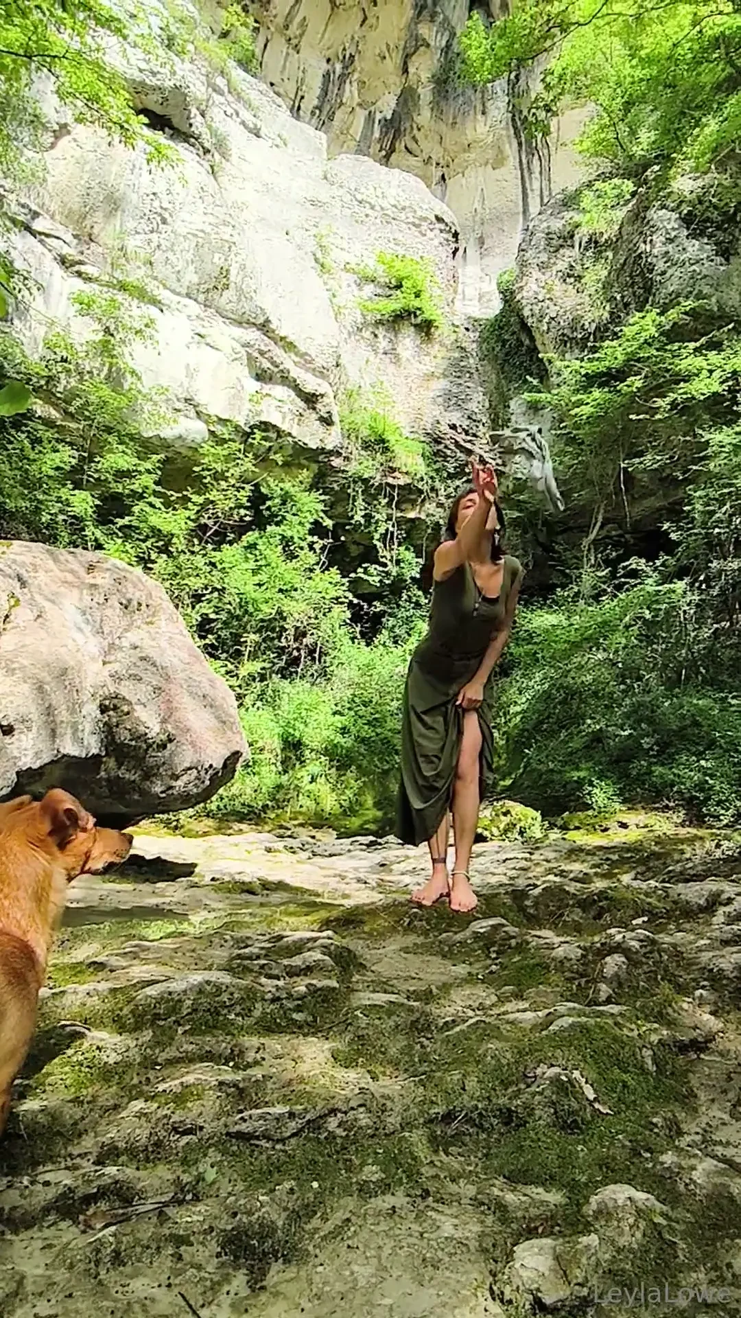 Goddess in her natural habitat notice any holes that need to be filled 