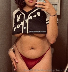 Barely contained and begging to pop out wanna see