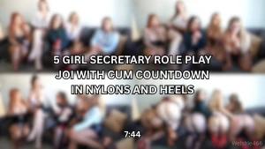 New 5 girl video you 5 secretary s from work tease you and tell you