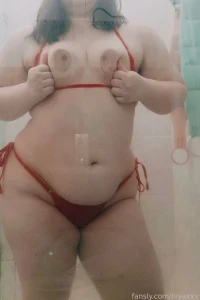 Pressing my curvaceous body against the shower glass in my favorite part 7