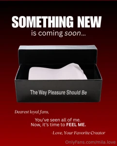 I can t wait to get intimate with all of you coming soon