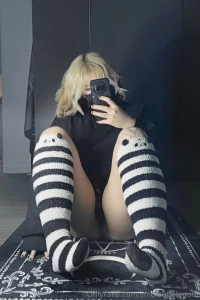Some more pics with my cozy socks and panties part 1