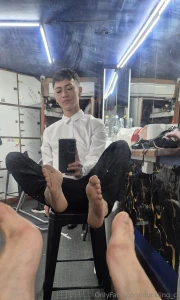 My sweaty feet after work part 2