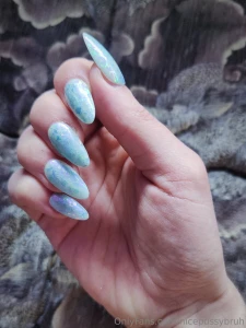 Got some opal talons 2 match my opal titties part 1