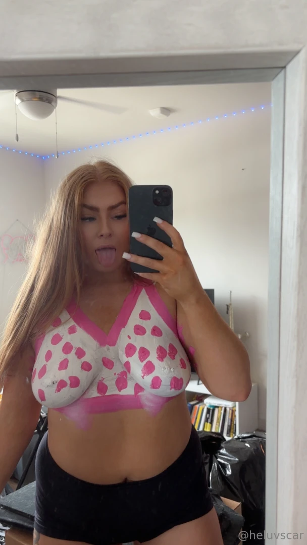 Lets get your face messy with paint too 