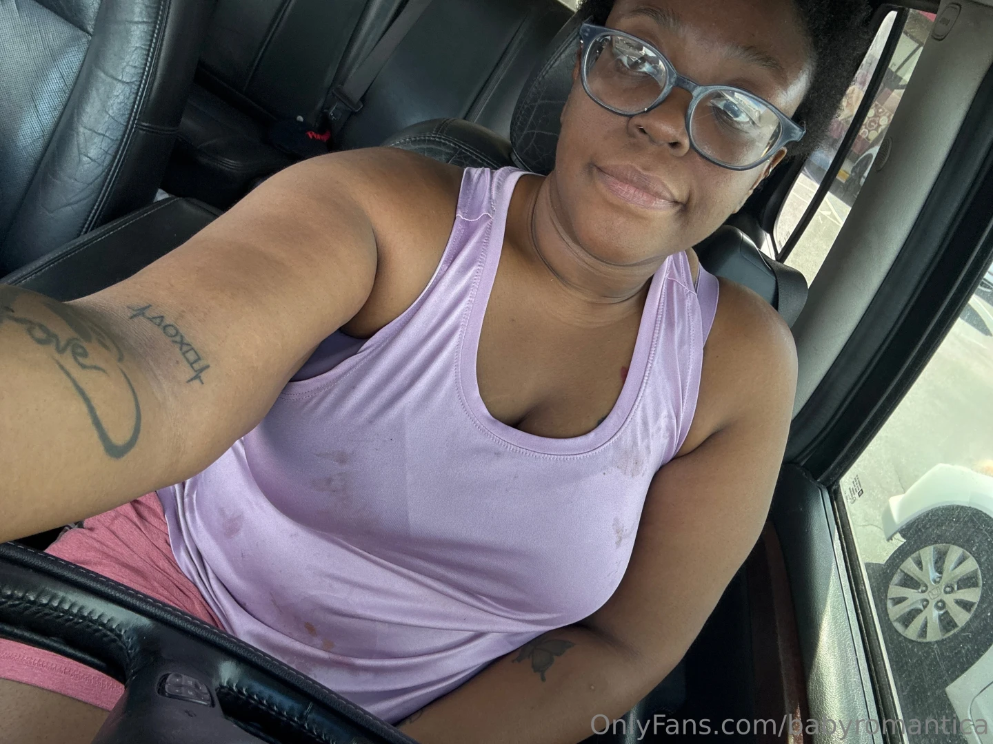 Look at how dirty i am from work i was at the store we needed some 