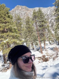 Found some snow to play in