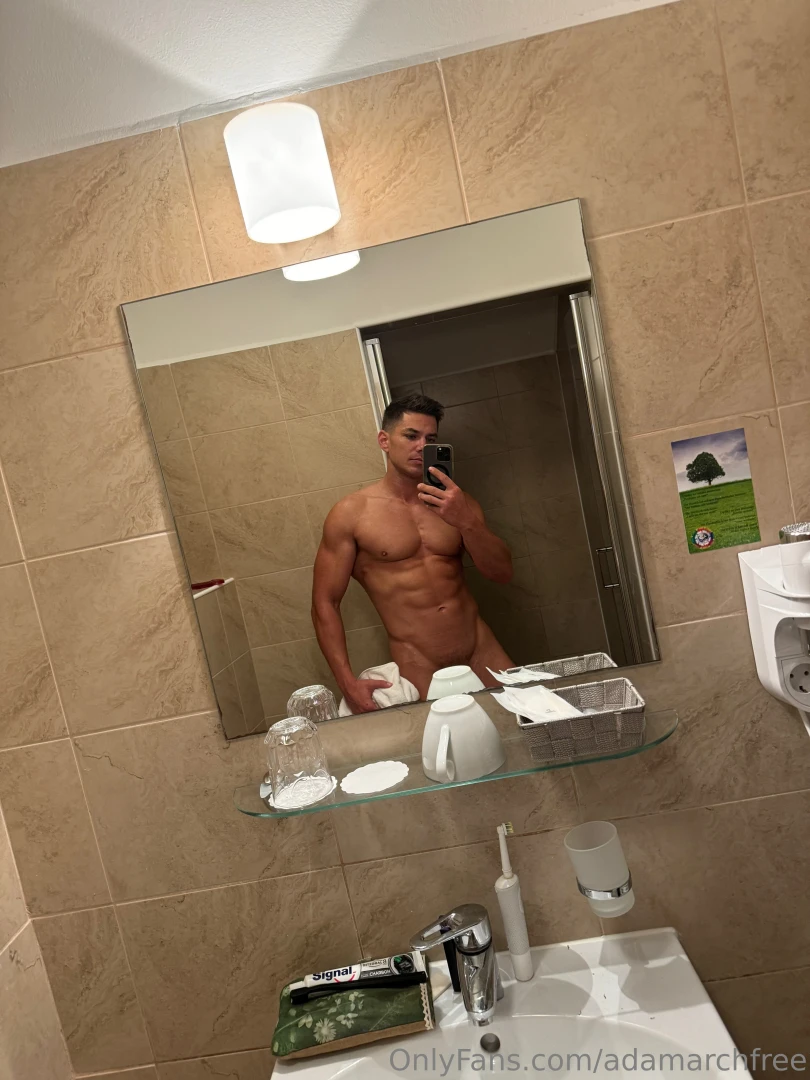 The bathroom mirror reflects more than just my body 