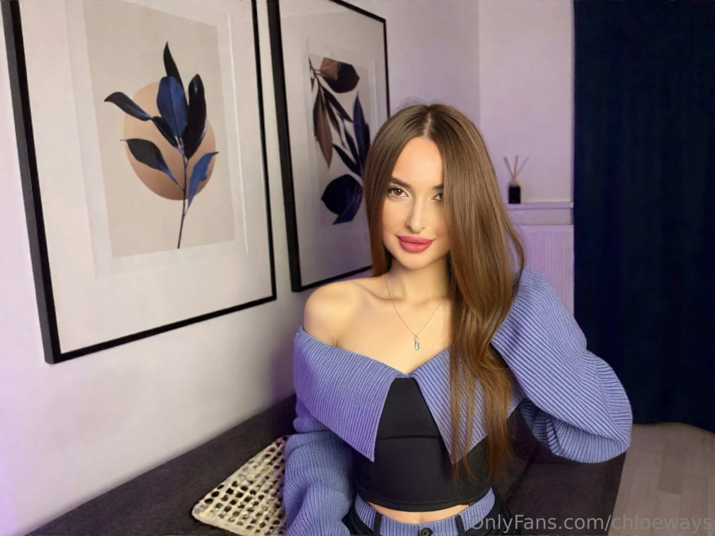 Today i noticed something funny my black-and-purple sweater perfectly part 1 