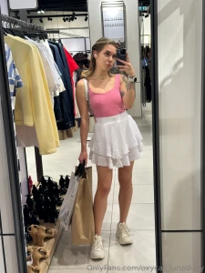 I originally wore black as usual but random shopping made me a pretty