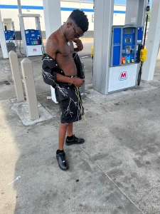 Standing like this cause i know what i m packin hurry up i m waiting