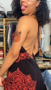 I love feeling like a flower and the backless neckline part 1