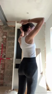 The view while making coffee leggings gymleggings irish spandex ass
