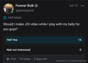 Joi - belly play lmk if u cum
