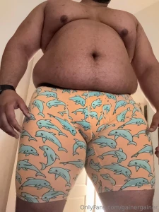 Fat boy chilling in underwear part 1