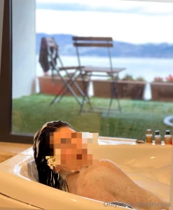 Baby accompany me among the foams please