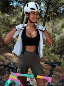 Just me my bike and nature vibing on the same frequency