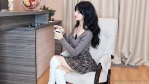 Just hanging around and being cute and elegantly smoking long white