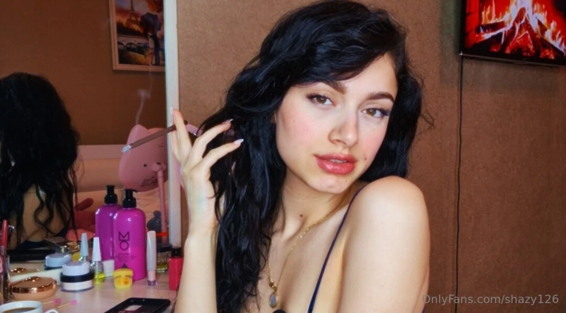 A long dark cigarette before bed to help me study better 