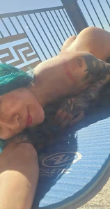 Flirting with the sun and it s kissing my skin