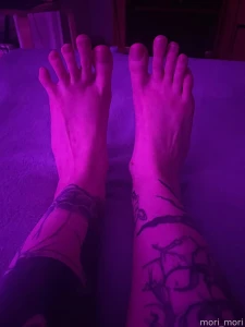 Just my feet with long toes footfetish tattooed tattoo part 1