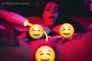 The sting of the electricity on my clit just makes me so fucking horny