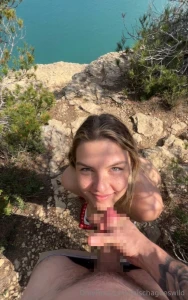 New b g facial - naked hiking to cum on my face probably my most