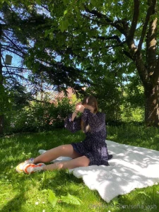 Sitting on the grass soaking up the sun and just thinking who are you