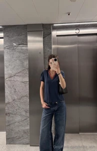 Catching my reflection in the elevator mirror like okay girl you did
