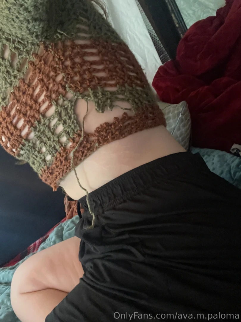 Crocheted a sweater and it came apart lol tragic 