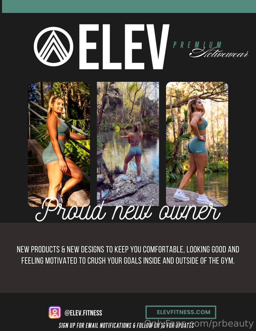 Big announcement i am the proud new owner of a fitness apparel line 