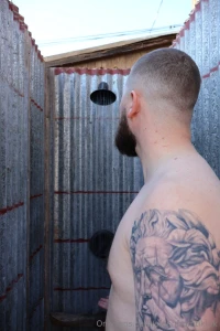 Outdoor shower wish you were here with me