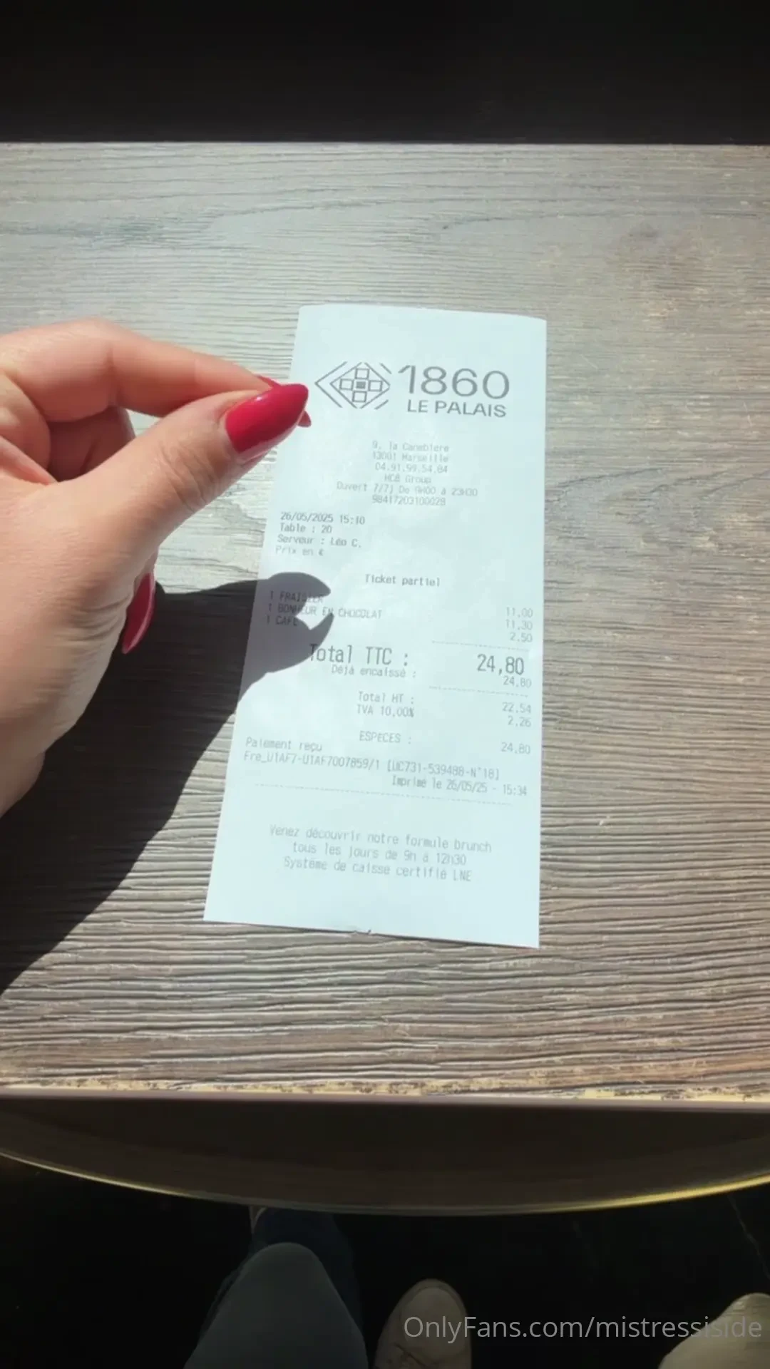 Delighting my palate with a typical french dessert in a famous pastry 