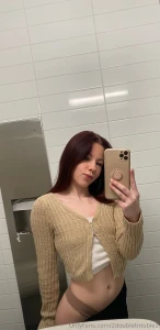 High schools sooo boring hiding in the bathroom to take naughty pics part 2