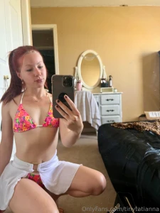 Feeling cute in my new bikini gonna go show off outside part 2