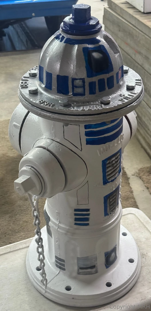 Here it is very first fire hydrant paint d using paint brush and part 2 