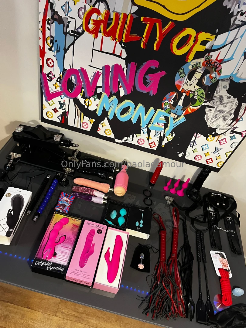 I present to you my collection of xxx toys perfectly stocked and ready 